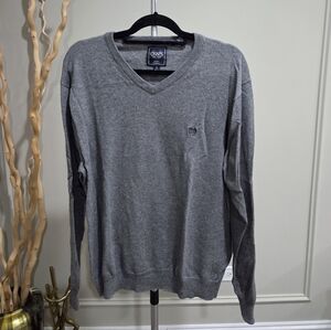 Chaps Gray V-Neck Men's Sweater Sz.L
